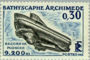 Colnect-144-369-Bathyscaphe-Archimedes-Diving-record-9200-m.jpg