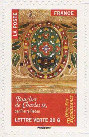 Colnect-5237-741-Shield-of-Charles-IX-by-Pierre-Redon.jpg