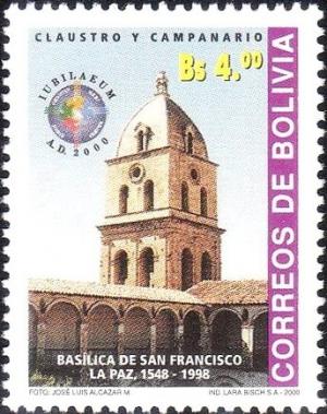 Colnect-3517-716-St-Francis-Basilica-in-La-Paz.jpg