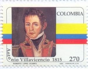 Colnect-2498-532-Antonio-Villavicencio--dagger--1816-officer-and-revolutionary.jpg