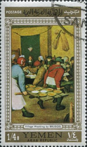 Colnect-5611-223-Peasant-wedding-by-Pieter-Bruegel-te.jpg