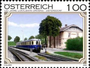 Colnect-1595-117-Droesing-Zistersdorf-Railway--120th-anniversary.jpg
