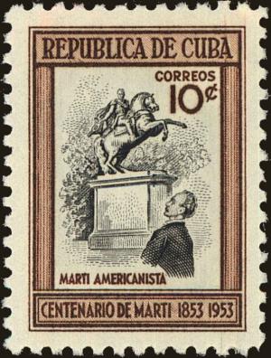 Colnect-4828-629-Mart%C3%AD-and-Bolivar-statue-Caracas.jpg