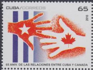 Colnect-2861-494-65-years-of-relations-Cuba--ndash--Canada.jpg