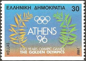 Colnect-2925-787-Seoul-1988---Emblem-of-the-Athens-Golden-Olympics.jpg