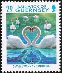 Colnect-2817-215-Seven-Swans-A-swimming.jpg