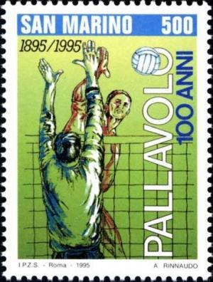 Colnect-1179-417-Centenary-of-volleyball.jpg