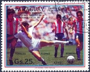 Colnect-2327-056-Scenes-from-the-games-of-the-Paraguayan-national-team.jpg