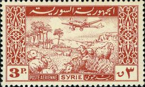 Colnect-1481-418-Plane-and-Flock-of-Sheep.jpg