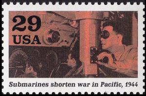 Colnect-5088-350-Officer-at-periscope-Submarines-shorten-war-in-Pacific.jpg