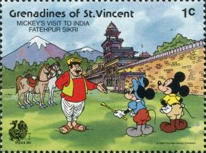 Colnect-5714-202-Mickey-and-Minnie-Mouse-visiting-Fatehpur-Sikri.jpg
