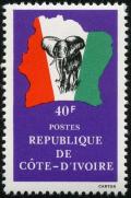 Colnect-3704-179-Elephant-in-front-of-map-of-Ivory-Coast.jpg