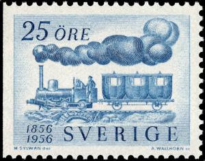 Colnect-4623-856-Steam-locomotive-Fryckstad-and-passenger-carriage.jpg