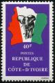 Colnect-3704-179-Elephant-in-front-of-map-of-Ivory-Coast.jpg