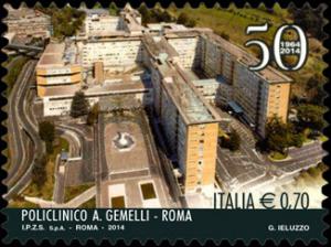 Colnect-2415-876-50th-anniversary-of-the-Gemelli-Hospital-Rome-Italy.jpg
