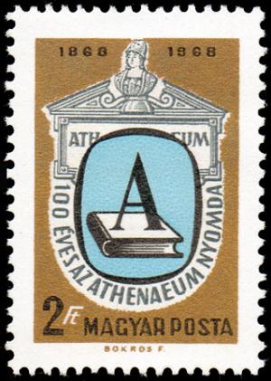 Colnect-890-321-Centenary-of-Athenaeum-Press-Budapest.jpg