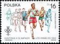 Colnect-1959-248-J-Kusocinski-winning-10000m-1932-Olympics-Los-Angeles.jpg