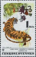 Colnect-5733-964-Tiger-and-other-animals-by-Mirko-Han%C3%A1k.jpg