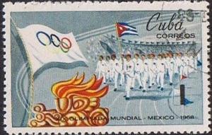 Colnect-1226-473-Entry-of-the-Cuban-team-Olympic-Flag.jpg