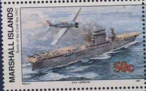 Colnect-1923-232-Battle-of-the-Coral-Sea-USS-Lexington.jpg