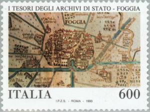 Colnect-178-796-State-Archives---Foggia-and-Siena.jpg