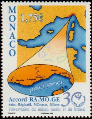 Colnect-1099-622-Mediterranean-map-with-detail-of-the-RAMOGE-coast-section.jpg