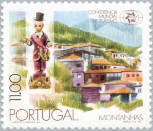 Colnect-174-842-Village-and--quot-Jesus-with-Top-hat-quot--Mirando-do-Douro-Cathedral.jpg