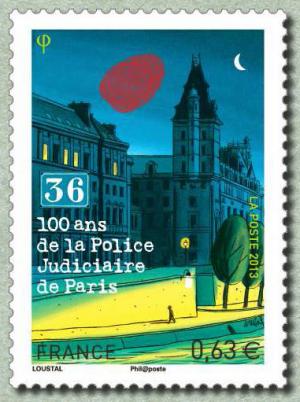 Colnect-1778-446-100-years-of-the-Judicial-Police-of-Paris-36-quai-Goldsmith.jpg