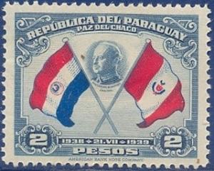 Colnect-2301-310-President-Benavides-flags-of-Paraguay-and-Peru.jpg