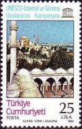 Colnect-746-542-Hagia-Sophia-and-the-Minaret-of-the-Sultanahmet-Mosque-Ista.jpg