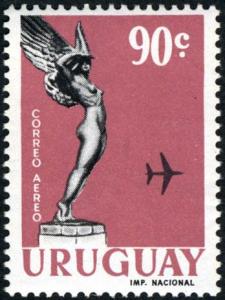 Colnect-3007-528-Monument--Winged-Goddess--and-airplane.jpg