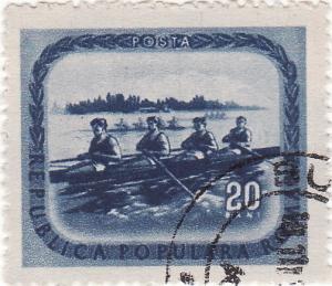 Colnect-1237-543-Rowing-on-Snagov-Lake.jpg