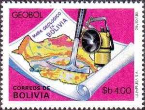 Colnect-4548-926-Geologist--s-hammer-miner--s-lamp-Geologic-Map-of-Bolivia.jpg