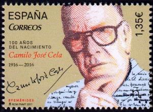 Colnect-4447-934-100-years-of-the-birth-of-Camilo-Jose-Cela-1916-2002.jpg