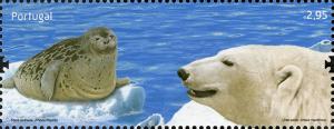Colnect-586-317-Ringed-Seal-Phoca-hispida-Polar-Bear-Ursus-maritimus.jpg