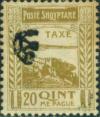 Colnect-1546-988-Fortress-at-Shkod%C3%ABr-with-%E2%80%ADPost-Horn-Overprinted-in-Black.jpg
