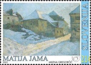 Colnect-699-057-Art-Matija-Jama---A-Village-in-Winter.jpg