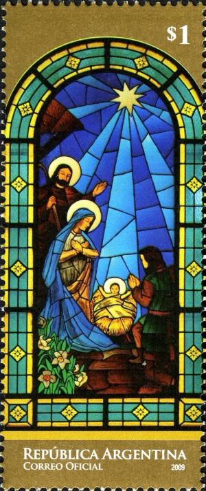Colnect-956-344-Stained-glass-of-St-Joseph-parish.jpg
