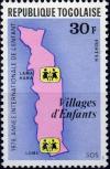Colnect-5038-277-Map-of-Togo-with-location-of-Children%E2%80%99s-Villages.jpg