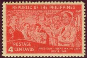 Colnect-2847-573-President-Manuel-A-Roxas-taking-Oath-of-Office.jpg
