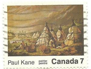 Colnect-1295-924-Indian-encampment-on-Lake-Huron-Paul-Kane.jpg