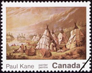 Colnect-748-345-Indian-encampment-on-Lake-Huron-Paul-Kane.jpg
