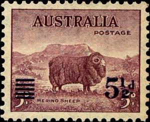 Colnect-3899-173-Merino-Sheep-Ovis-ammon-aries-overprinted-with-new-Value.jpg