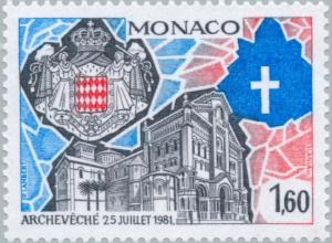 Colnect-148-883-Cathedral-of-Monaco-national-and-diocesan-coat-of-arms.jpg