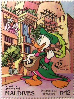 Colnect-2950-177-Donald-Duck-serenading-Daisy-in-Vermilion-Towers.jpg