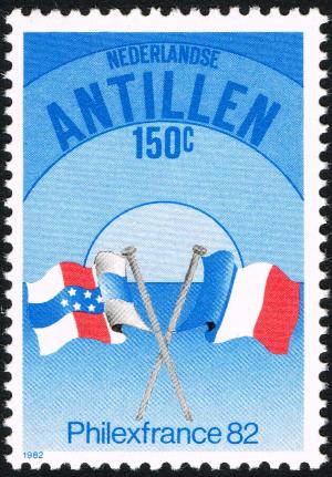 Colnect-2206-519-Flags-of-France-and-Netherlands-Antilles.jpg