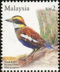 Colnect-1505-039-Malayan-Banded-Pitta-Hydrornis-irena.jpg