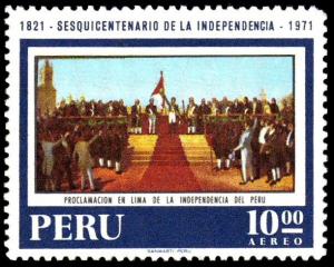 Colnect-1498-241-Independence---Independence-Proclamation-in-Lima.jpg