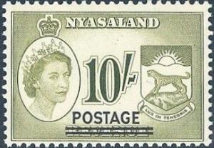 Colnect-2494-536-Queen-Elizabeth-II-and-Badge-of-Nyasaland---overprinted.jpg