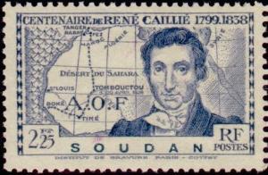 Colnect-802-994-Rene-Caillie-and-Map-of-Northwestern-Africa.jpg